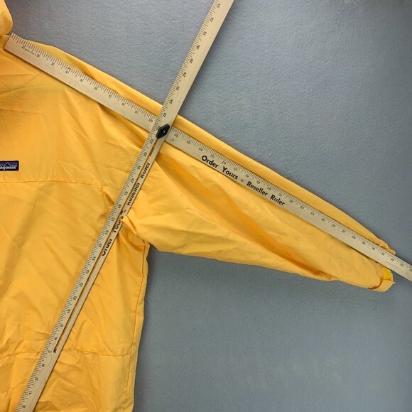 VTG Patagonia Jacket Womens Large Yellow Pneumatic Pullover Sigma Kappa Sorority - Picture 12 of 16
